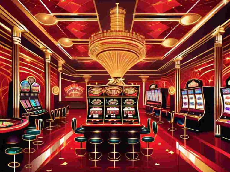 Night View of Red Casino